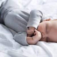 Sleeping Baby Boy in Blue
