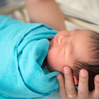 Swaddled Newborn Baby