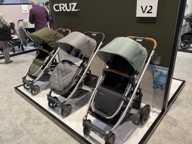 several best uppababy strollers on display at event